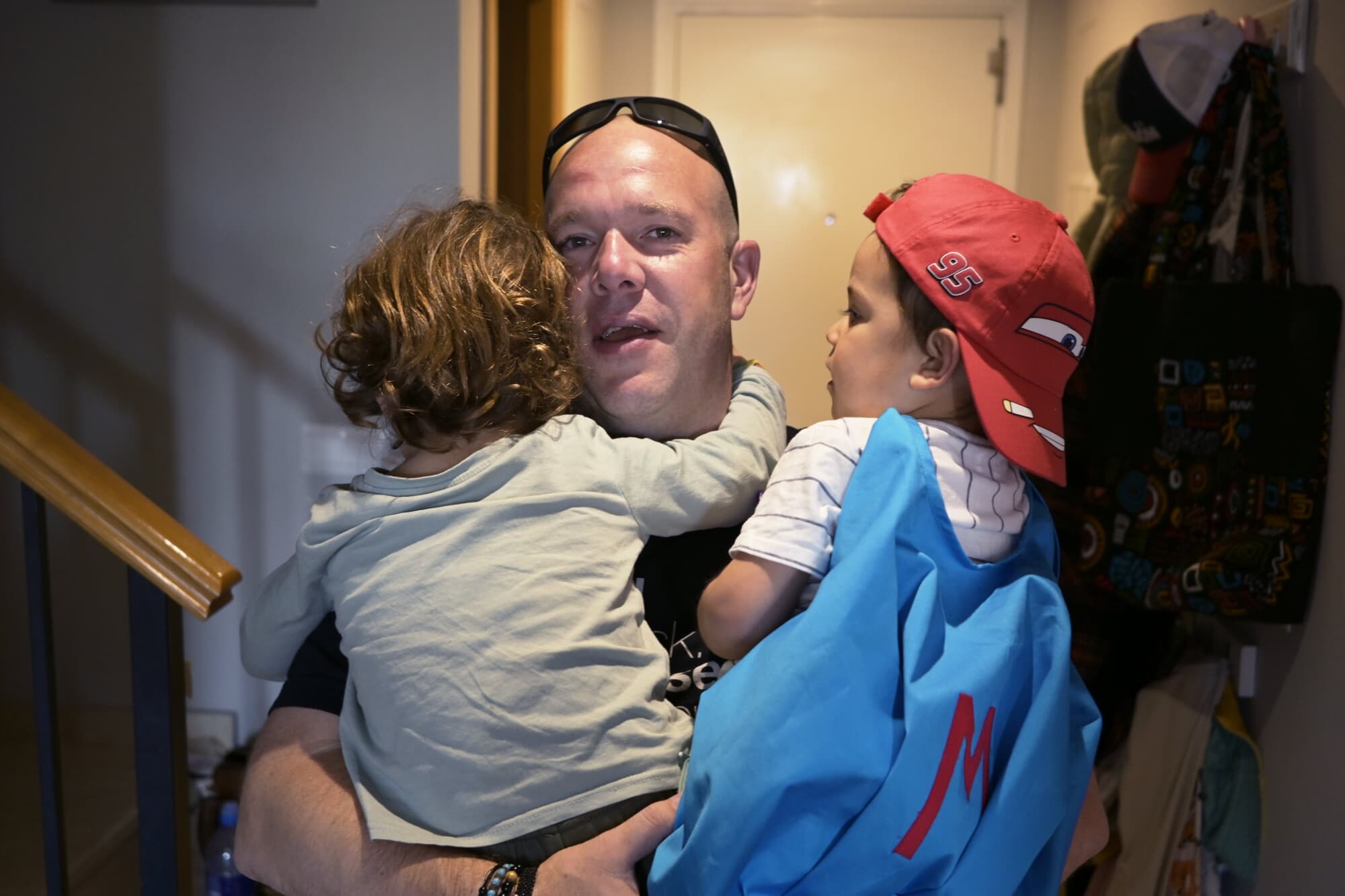 Uncle Josh with the nephews