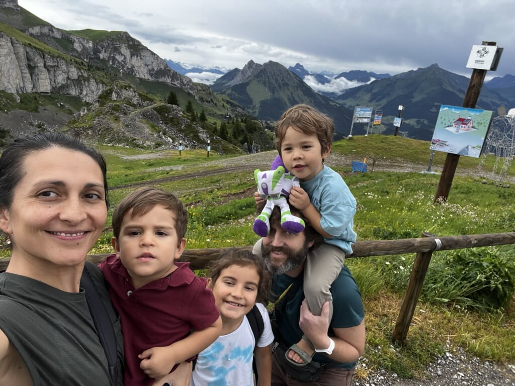 And we caught a cable car to the top of a mountain.